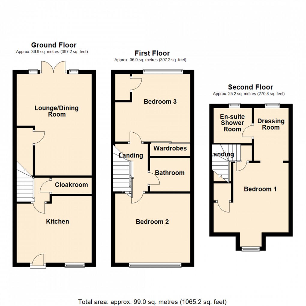 Floorplan for Woodland Garth, Rothwell, Leeds