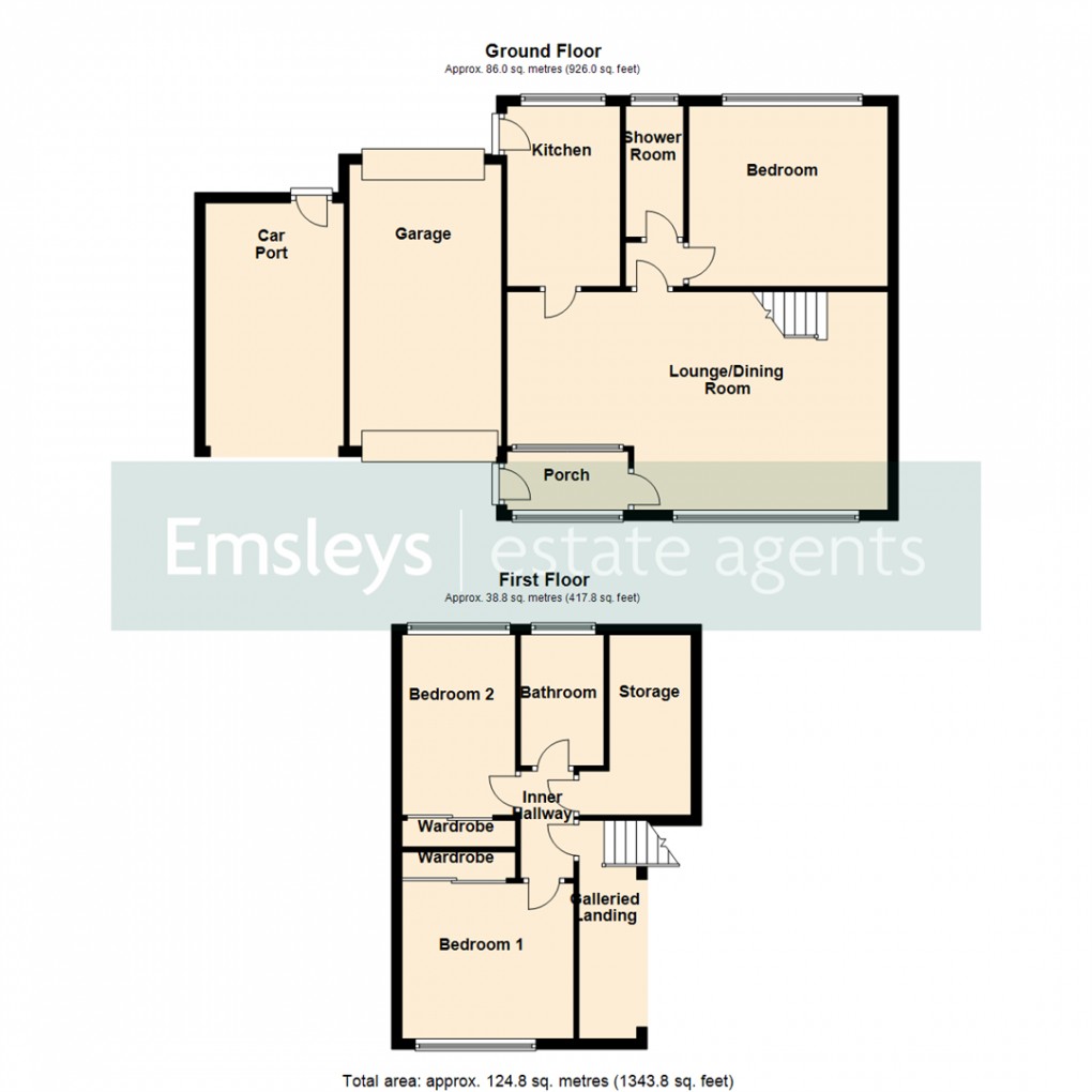 Floorplan for Kings Chase, Rothwell, Leeds