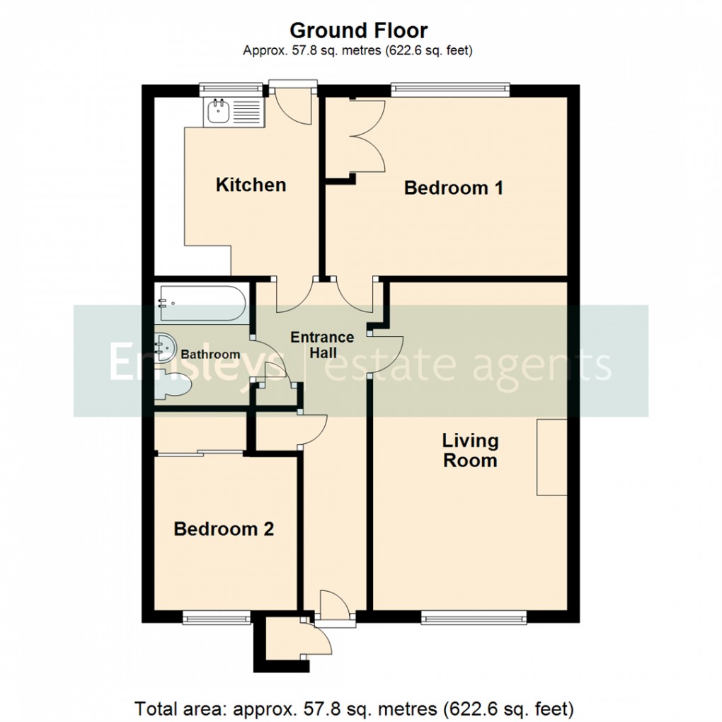 Floorplan for Farm Court, Leeds