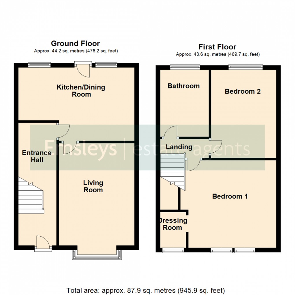 Floorplan for Butt Hill, Kippax, Leeds