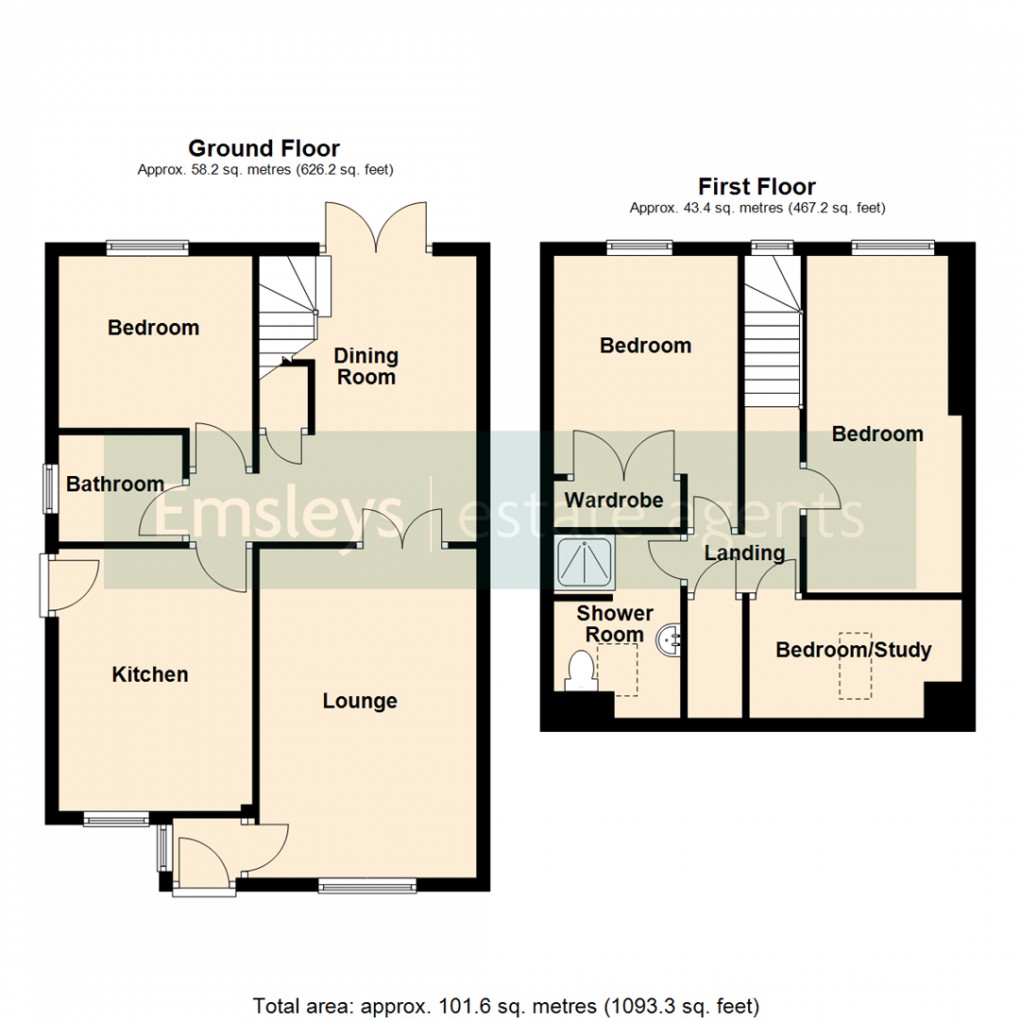 Floorplan for Pinfold Garth, Sherburn In Elmet, Leeds