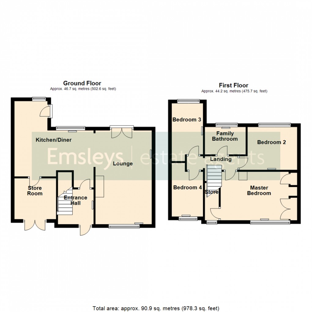 Floorplan for Ringway, Garforth, Leeds