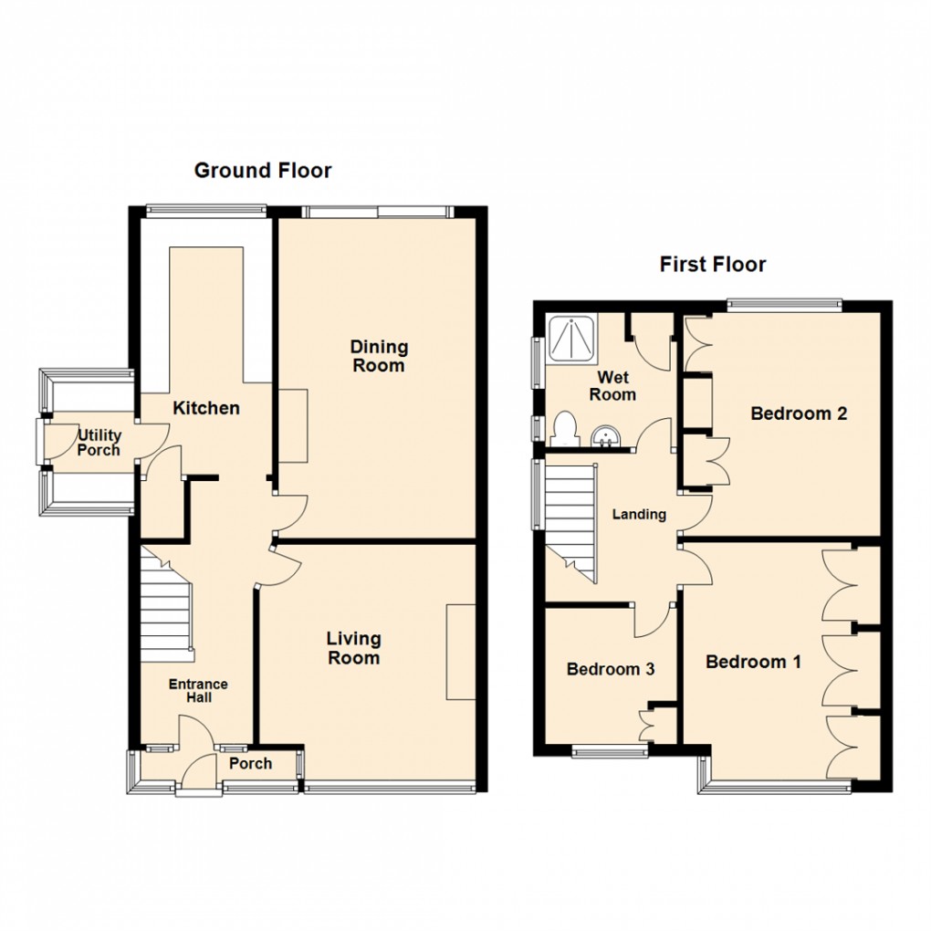 Floorplan for Nook Road, Scholes, Leeds