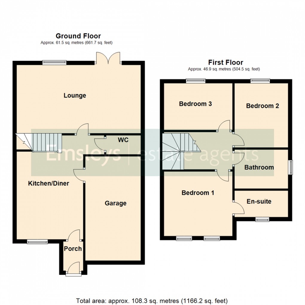 Floorplan for Croft Close, South Milford, Leeds