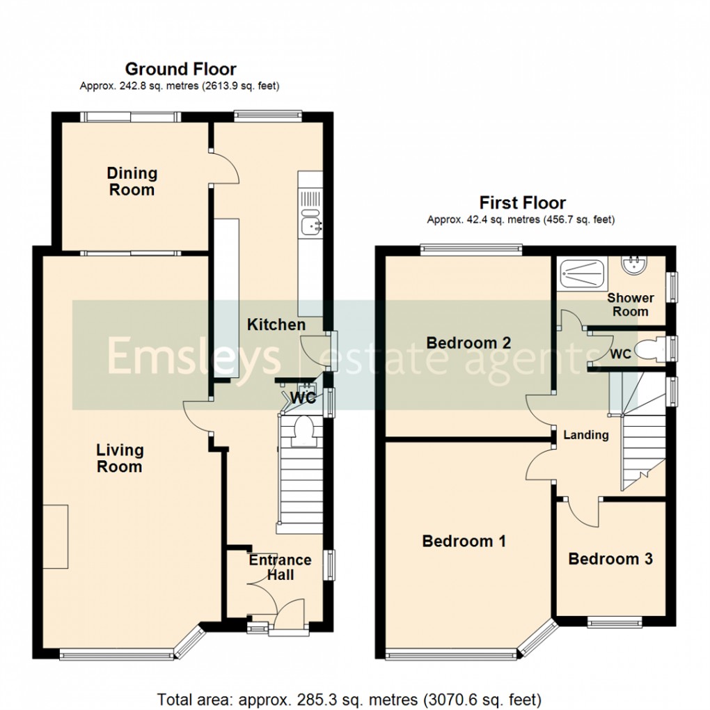 Floorplan for Knightsway, Leeds